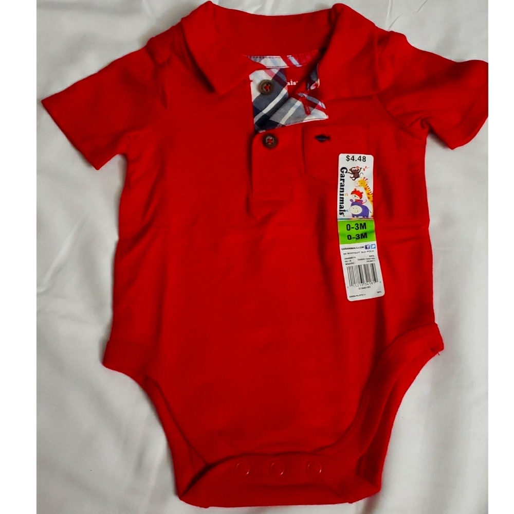Baby Boy Collared Onsie